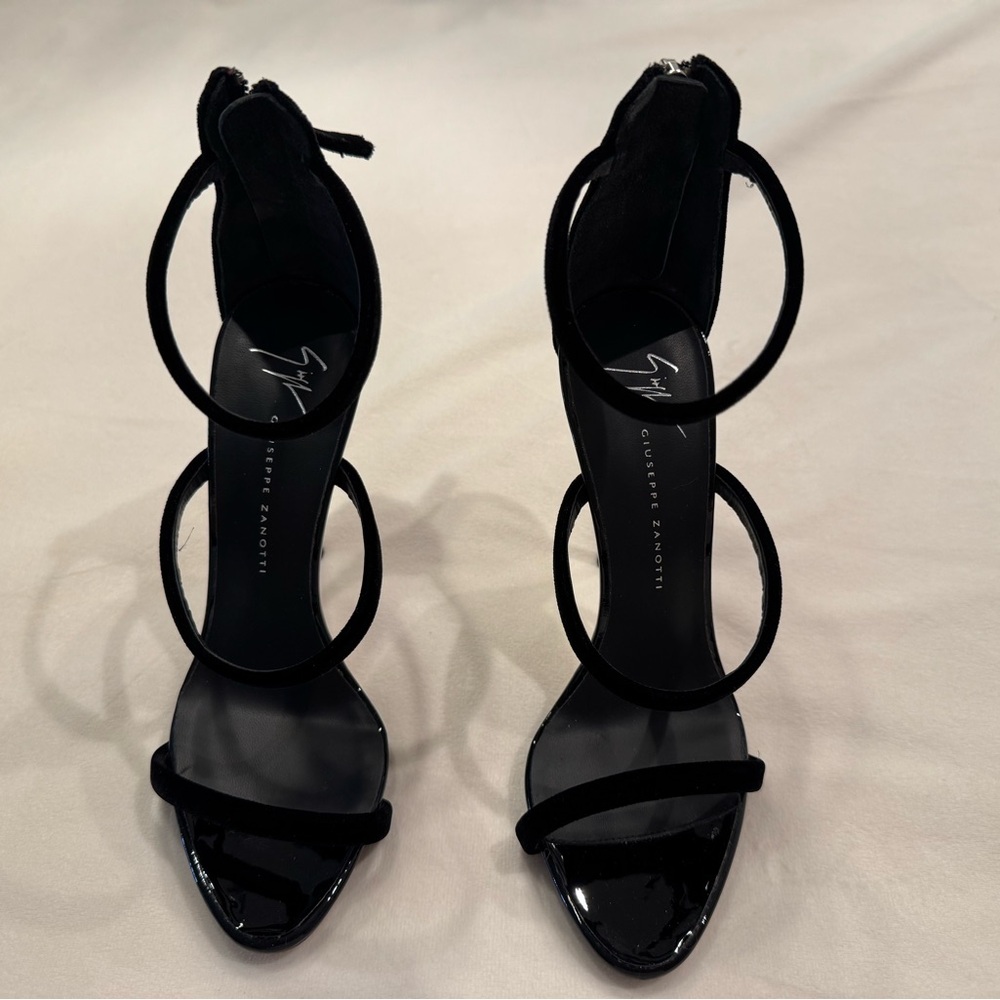 GIUSEPPE ZANOTTI | Harmony Velvet Sandals - Picture 4 of 10